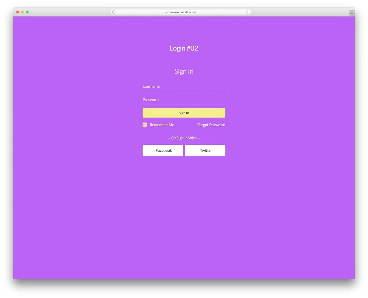 colorlib login form 12